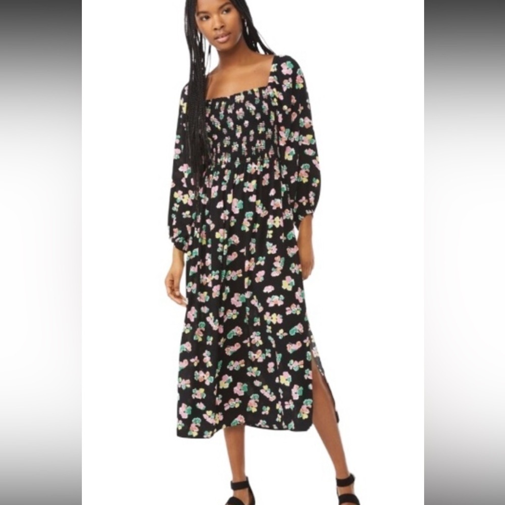 NWT SCOOP Square Neck Midi Dress Size XXL